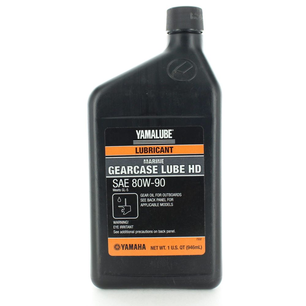 gear lube sae 90 Yamalube SAE 90, 80W90 Marine Gearcase Lubricant Quart