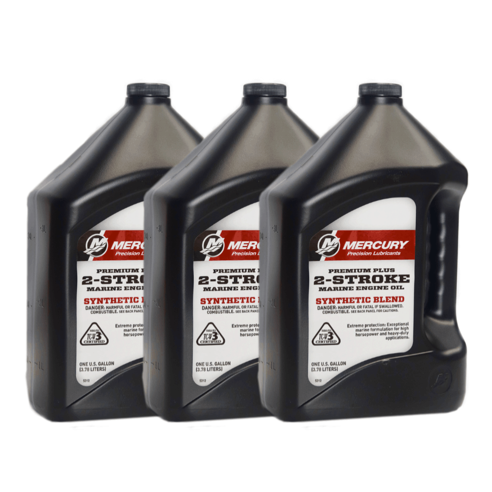 3 gallons of Mercury Premium Plus oil