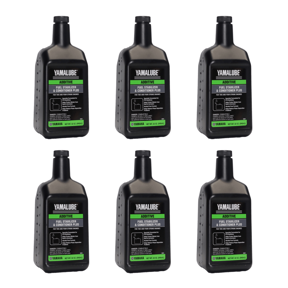 6 bottles of Yamalube Fuel Stabilizer and Conditioner Plus