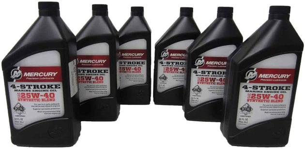 4-stroke 25w-40 synthetic blend 6qt