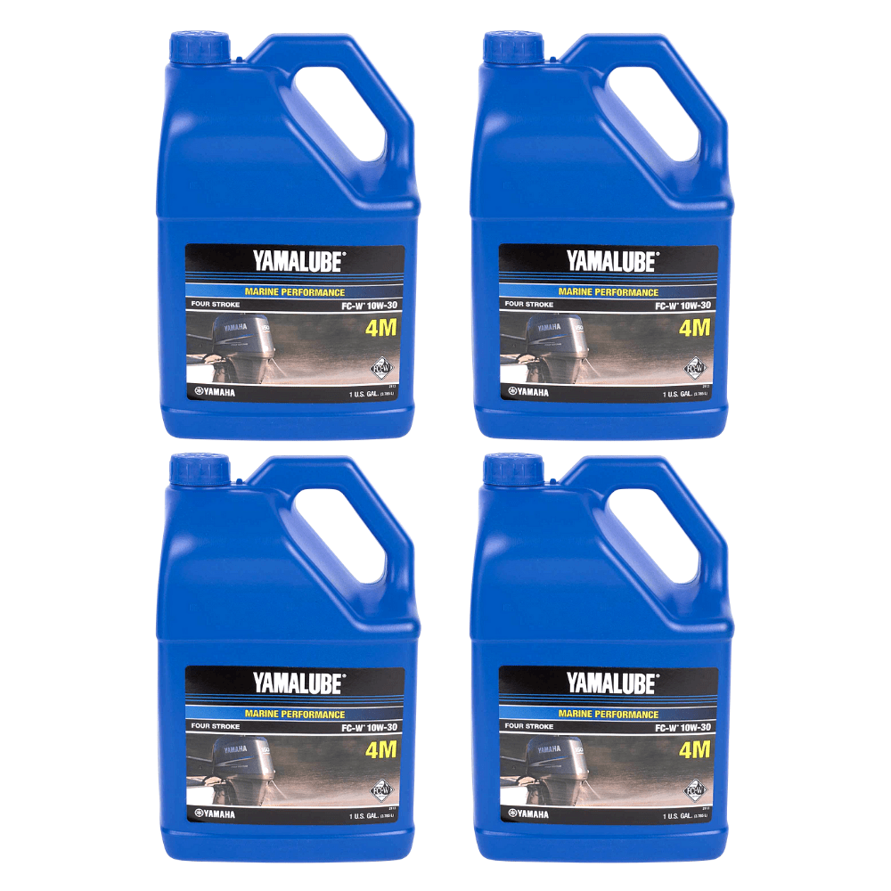 4 Gallon Case Yamaha 4M - 10W30 Oil