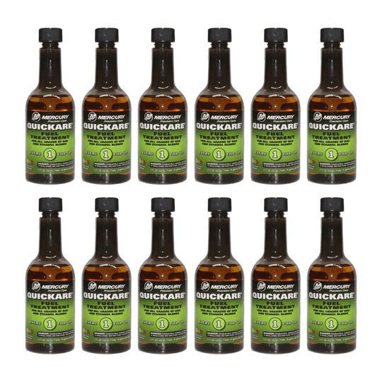 12 bottles of Mercury Quickare Fuel Treatment