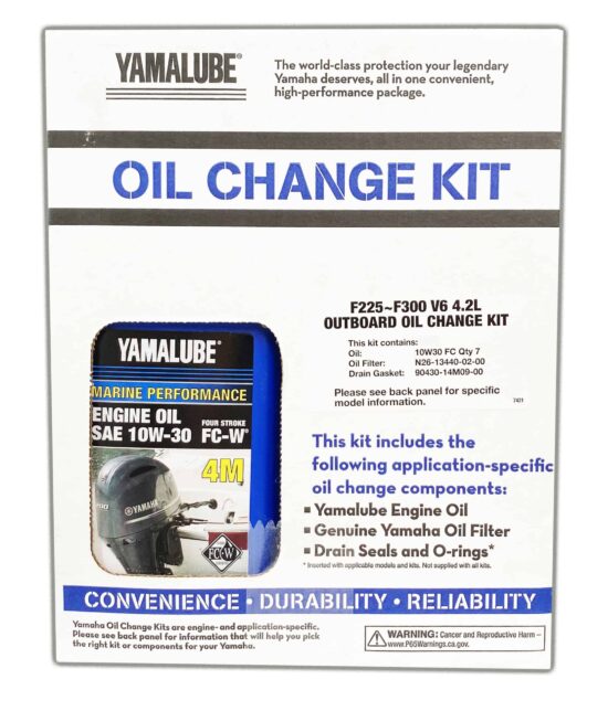 Yamalube Outboard Oil Change Kit 4.2L Offshore - F225-F300 V6 10W30