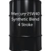 55gal drum mercury 25w40 synthetic blend 4 stroke