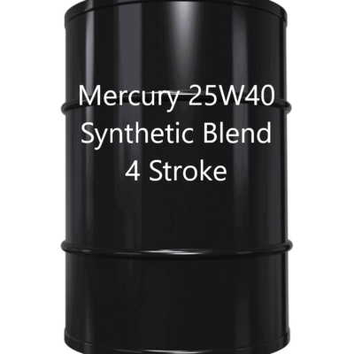 55gal drum mercury 25w40 synthetic blend 4 stroke